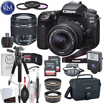 Canon EOS 90D cámara réflex digital con lente de 18-55 mm con ...