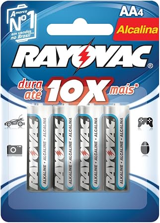 Pilha Rayovac Alcalina C/4 Aa Pequena (7896009728020)