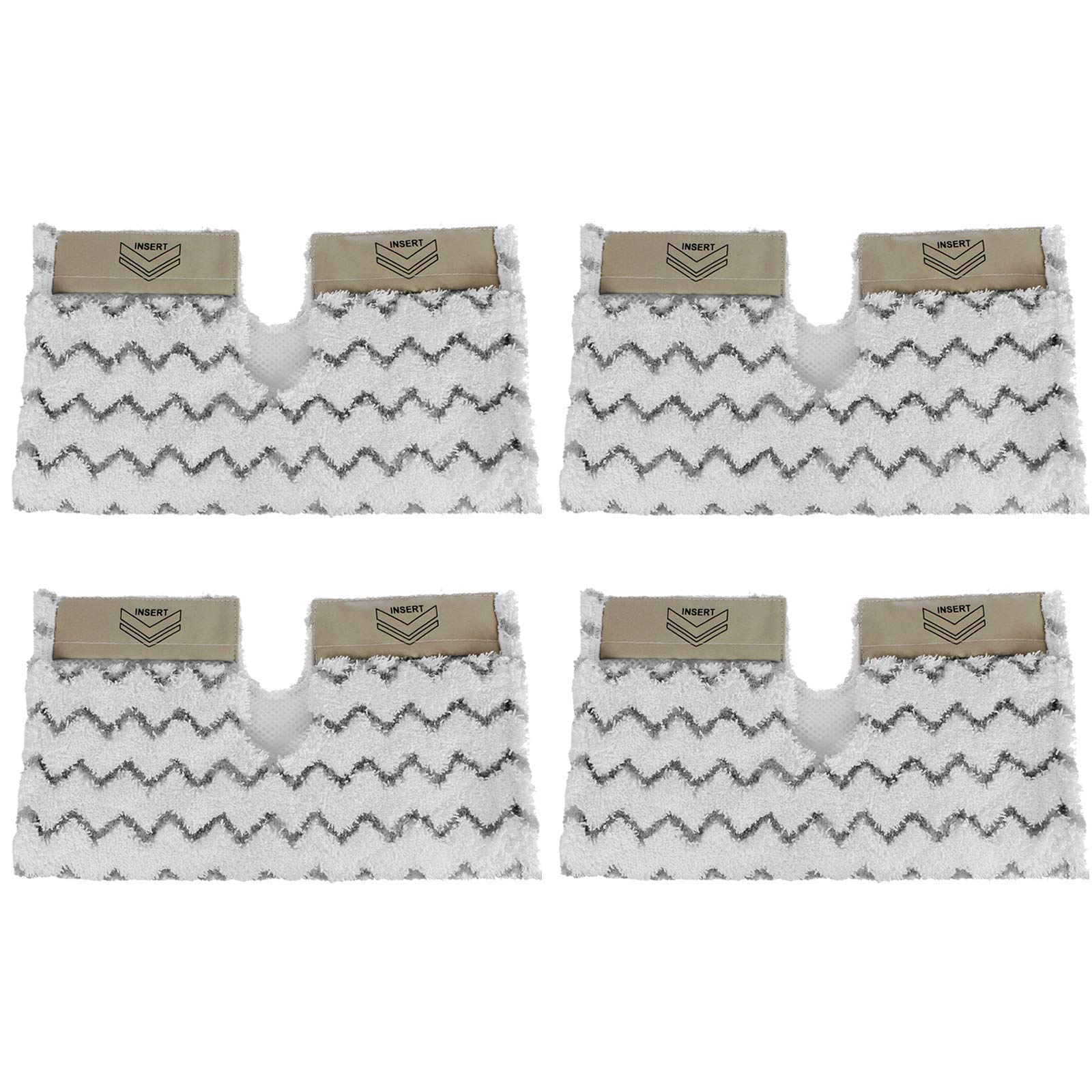 Spares2go Cover Pads for Shark S6001 S6003 Klik n' Flip Steam Cleaner (Pack of 4)