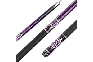 AB Earth 58" Pool Cue Stick Canadian Maple 13mm Tip Billiard Cue with Irish Linen Wrap