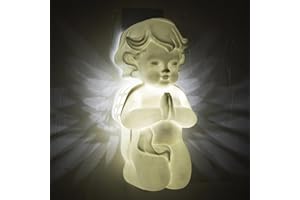 Light Up Angel, Adhesive Wall Mount Ambient Lighting, Angel Decor Nursery Night Light, for Bedroom Living Room Nursery Hallwa