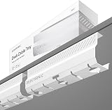 Desktronic Cable Duct Set 2 Stainless Steel Desk Cable Management 5 Cut-Outs