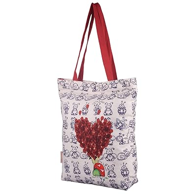 Nostaljia Womens Valentine Special Love Canvas Tote Bag (Multicolour)