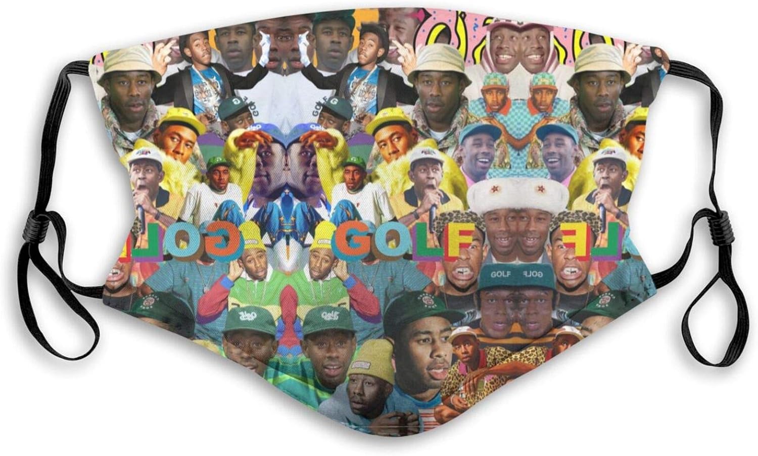 Tyler The Creator Unisex Dust Face Mask with Filters Reusable Washable Adjustable Balaclava