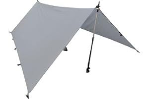 LiteOutdoors Silnylon Tarp - 11.3 Oz. - Ultralight Backpacking Tarp or Hammock Shelter