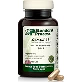 Standard Process Zymex II, GI Digestive Enzyme Supplement, 90 Capsules | Supplement for GI Support with Digestive Enzymes to Maintain Proper GI Microbiota, Gluten-Free and Non-Soy