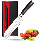 imarku Chef Knife 7 Inch Kitchen Knife Ultra Sharp Santoku Knife - High Carbon Japanese Chefs Knife, Kitchen Gadgets 2025, Apartment Essentials, Birthday Gifts for Him Her, Best Gifts for Women Men