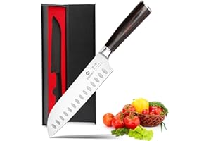 imarku Chef Knife 7 Inch Kitchen Knife Ultra Sharp Santoku Knife - 7Cr17Mov Japanese Chefs Knife, Kitchen Gadgets 2025, Apart