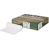 Earthsense Commercial RNW4015C Can Liner, 33" x 39", 31-33 Gal, 1.25 mil Thickness, Low Density Polyethylene, Clear (Case of 100)
