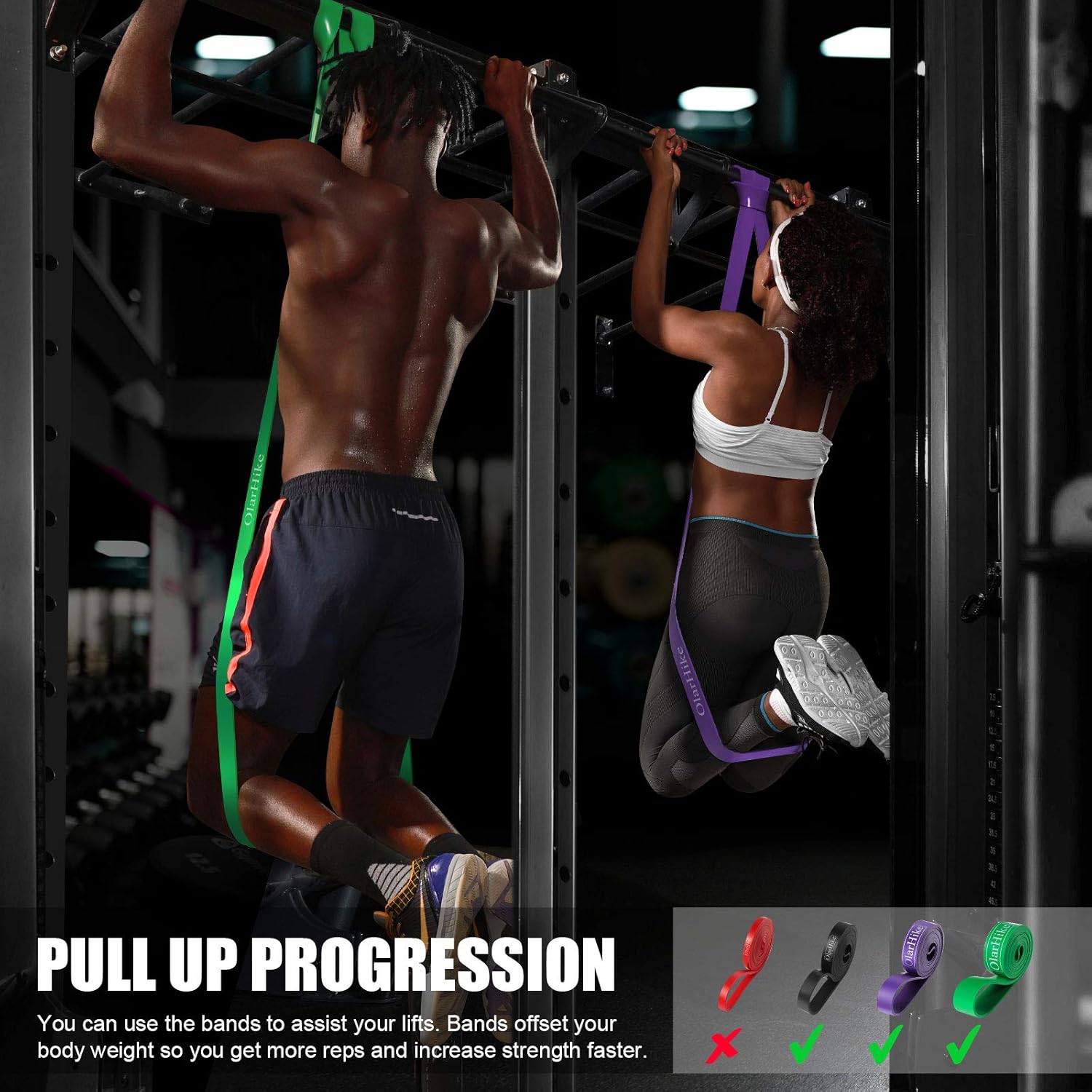 Resistance Bands, Pull Up Bands Set for Working Out, Exercise Bands and Workout Bands for Men & Women : Sports & Outdoors