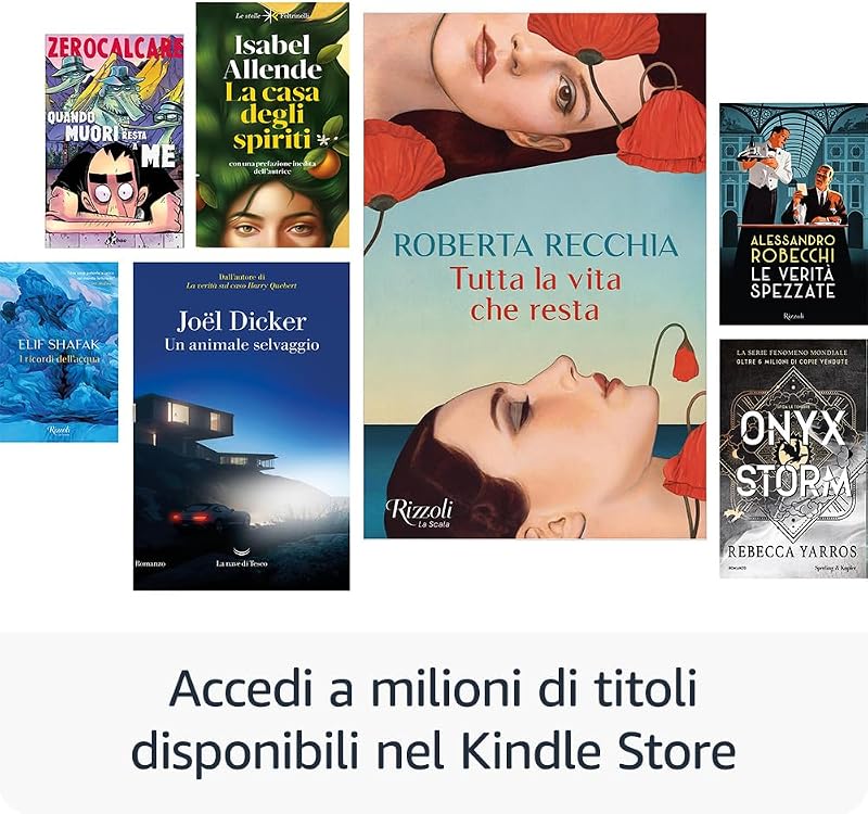 Kindle Colorsoft 16 GB (modello 2024), con schermo a colori che dà vita a copertine e contenuti, ora con evidenziazioni a colori, senza pubblicità (nero)