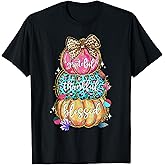 Grateful Thankful Blessed Pumpkin Thanksgiving Autumn Fall T-Shirt