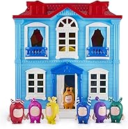 ODDBODS Playset with House for Kids - Features Indoor and Outdoor Spaces with Furniture and 7 Detailed Figurines