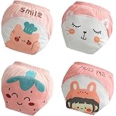 usbettas Potty Training Underwear for Girls,Soft Cotton Reusable Potty Training Pants for Boys and Girls 2t,3t,4t,5t,6t