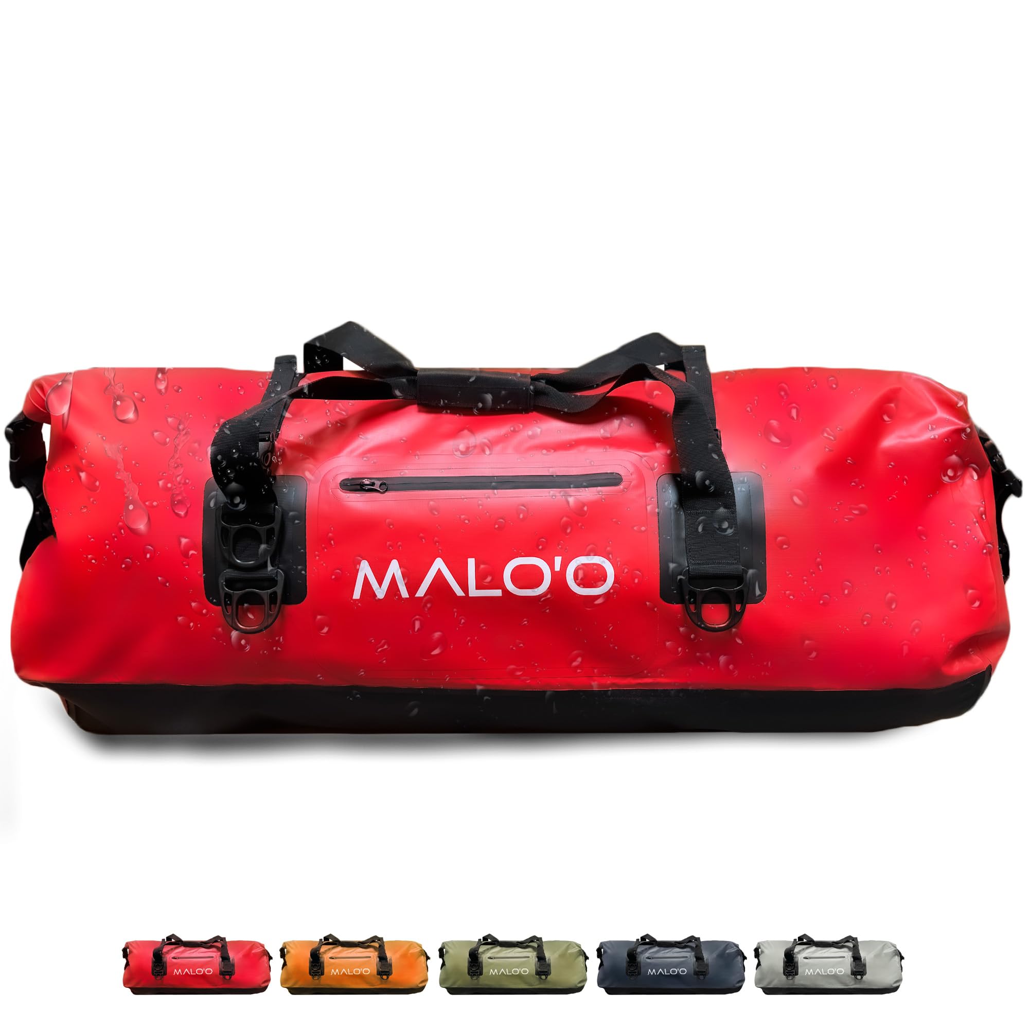 Photo 1 of Malo'o Waterproof Dry Bag Duffel 40L/60L/100L, Roll Top Duffel Keeps Gear Dry for Kayaking, Rafting, Boating, Swimming, Camping, Hiking, Beach, Fishing - Internal & External Pockets and Molle Loops