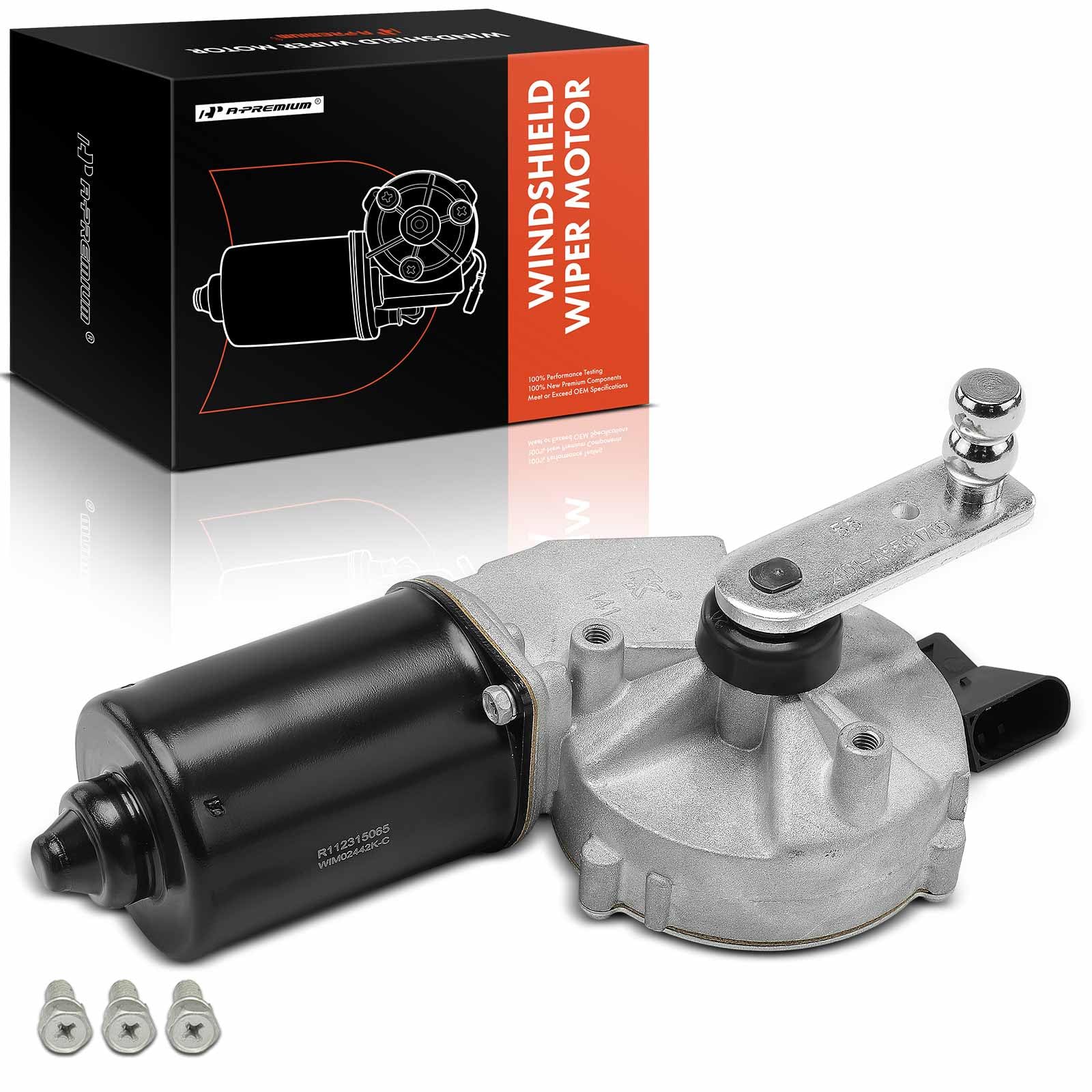 Photo 1 of A-Premium Front Windshield Wiper Motor Compatible with Mercedes-Benz Vehicles - GL320, GL350, GL450, GL550, ML320, ML350, ML450, ML500, ML550, ML63 AMG, 4-Pin - Replace# 1648202442, 1648201742