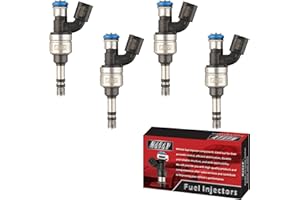 MACAX Set of 4 Fuel Injectors FJ1154 12633784 Replacement Compatible with Buick LaCrosse Regal Verano Chevrolet Captiva Sport Malibu Impala Equinox GMC Terrain - Replaces 12608362 12633789 217-3444