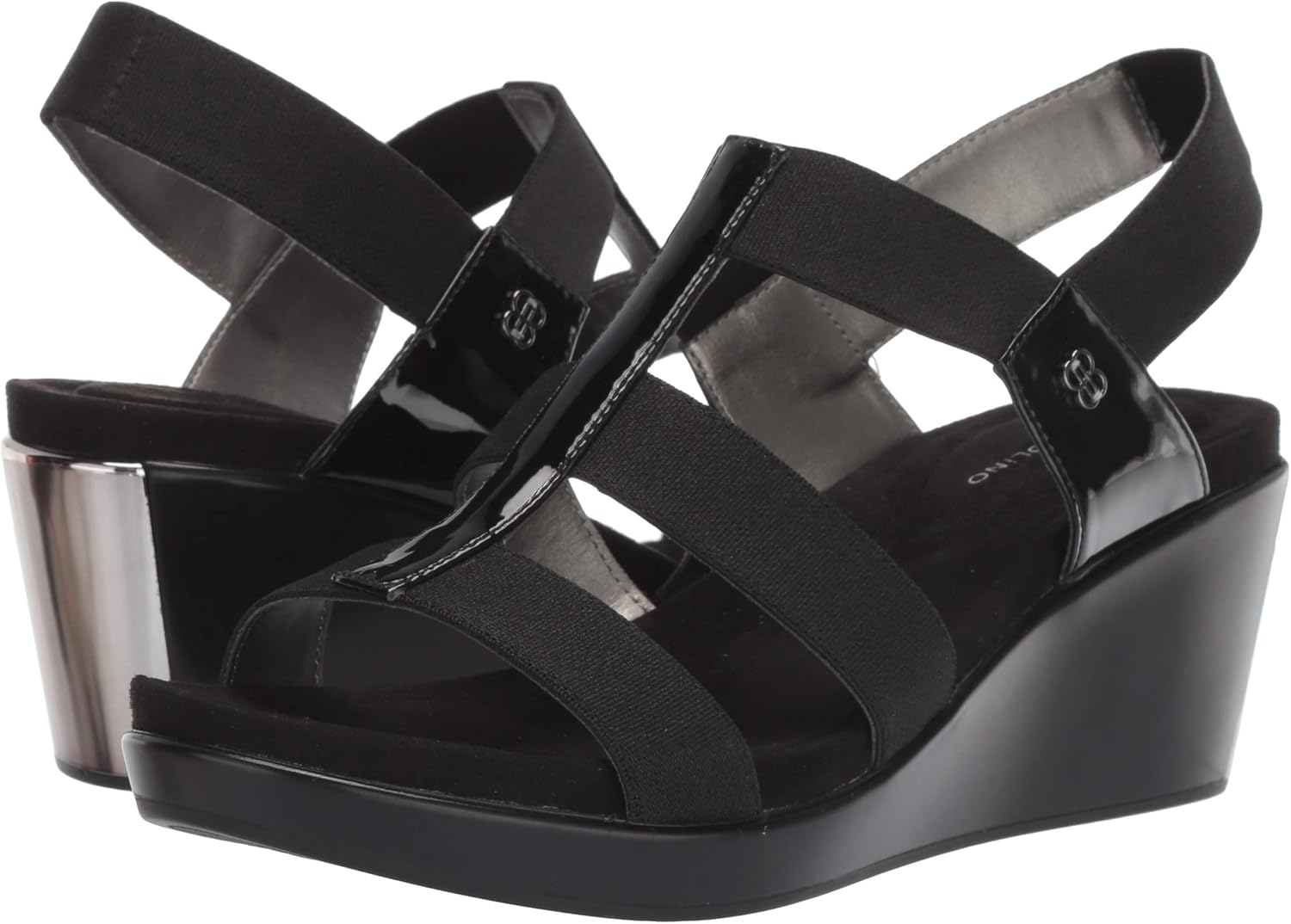 bandolino open toe wedge