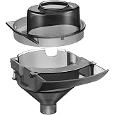 Gulfmew 1 Sets Replacement Funnel Compatible with Baby Brezza Formula Pro | Replacement Parts Funnel and Cover, Baby Formula Dispenser, Easy Install, Dishwasher Safe Grey Parts for Baby Feeding