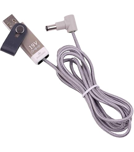 Amazon.com: myVolts Ripcord USB to 19V DC Power Cable Compatible