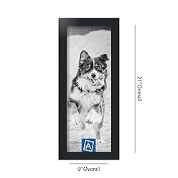 ArtToFrames 7x19 Inch Black Picture Frame, This