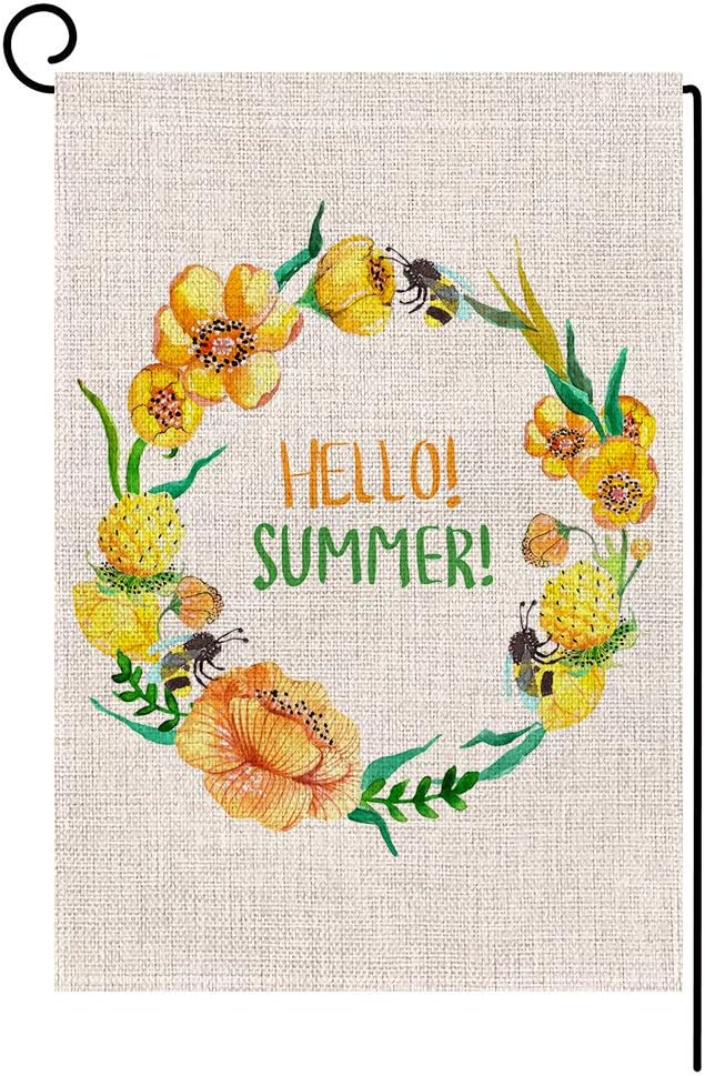Best Hello Summer Mini Garden Flag