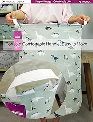 INGHUA Laundry Hamper Large Canvas Fabric