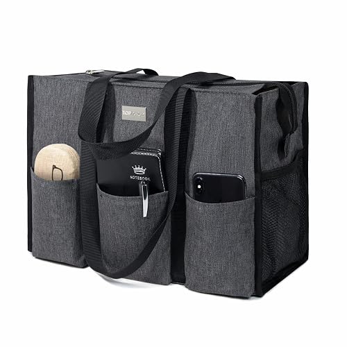 Water Resistant Tote Bag for women with 13 Exterior & Interior Pockets, TOPDesign Utility Water Resistant Tote Bag with 13 Exterior  main image 3