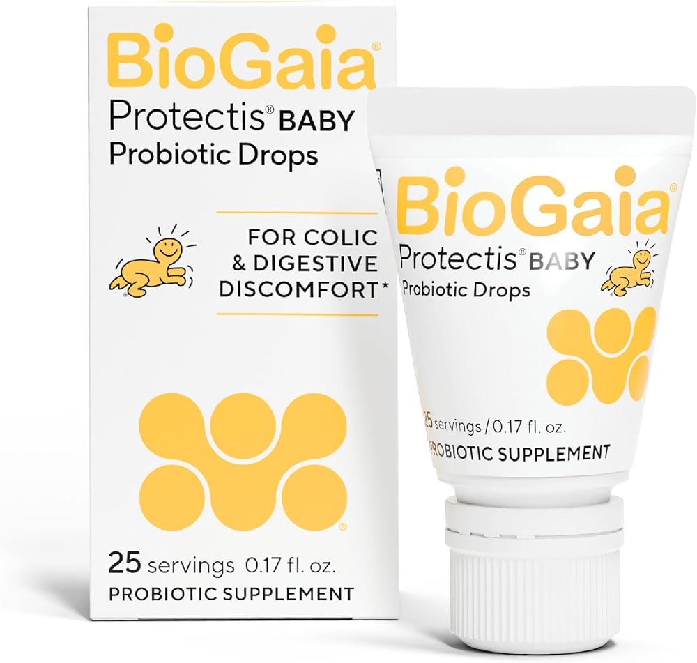 BioGaia Baby Probiotic Drops | Colic & Gas Relief | Safe for Newborns | Pediatrician-recommended | Ease Crying, Fussing, Coli