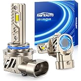 Marsauto M5P 9005 Fog Light Bulbs, 70,000LM 12X Brighter, 2026 Upgraded 1:1 Mini Design, 6500K cool White, High-Speed Fan Cooling, 90,000-Hour Lifespan, IP68, Pack of 2