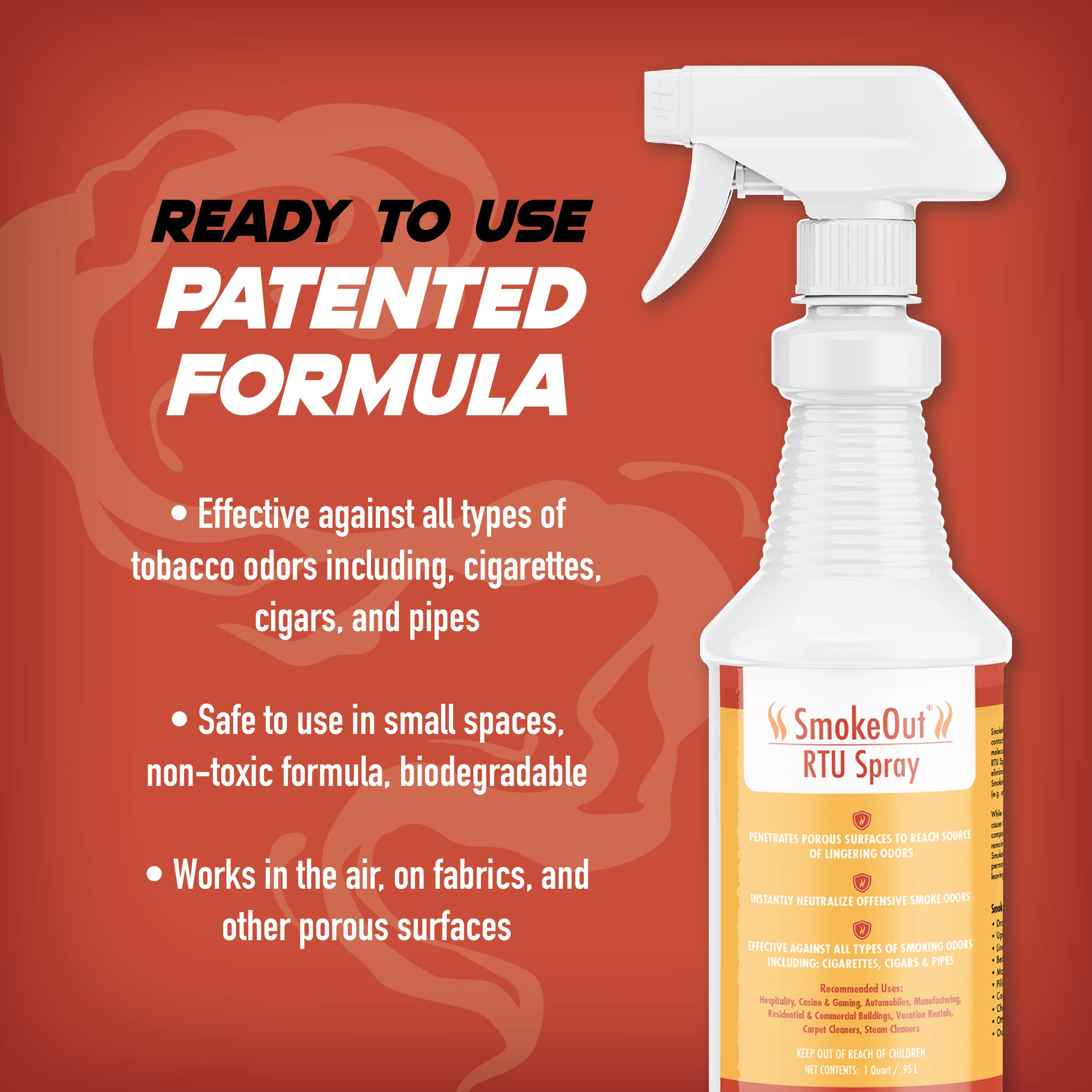 SmokeOut - Commercial Strength Odor Eliminator - Neutralizer, Deodorizer, Odor Remover (32 ounce)