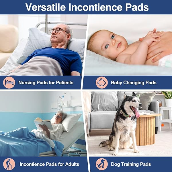 MKISS HEAVY DUTY BED PADS 40″ X 40″(40 COUNT), DISPOSABLE SUPER ABSORBENT INCONTINENCE UNDERPADS, EXTRA LARGE AND THICKEN CHUCKS PADS FOR ADULTS, CHILDREN, BABIES, ELDERLY AND PETS