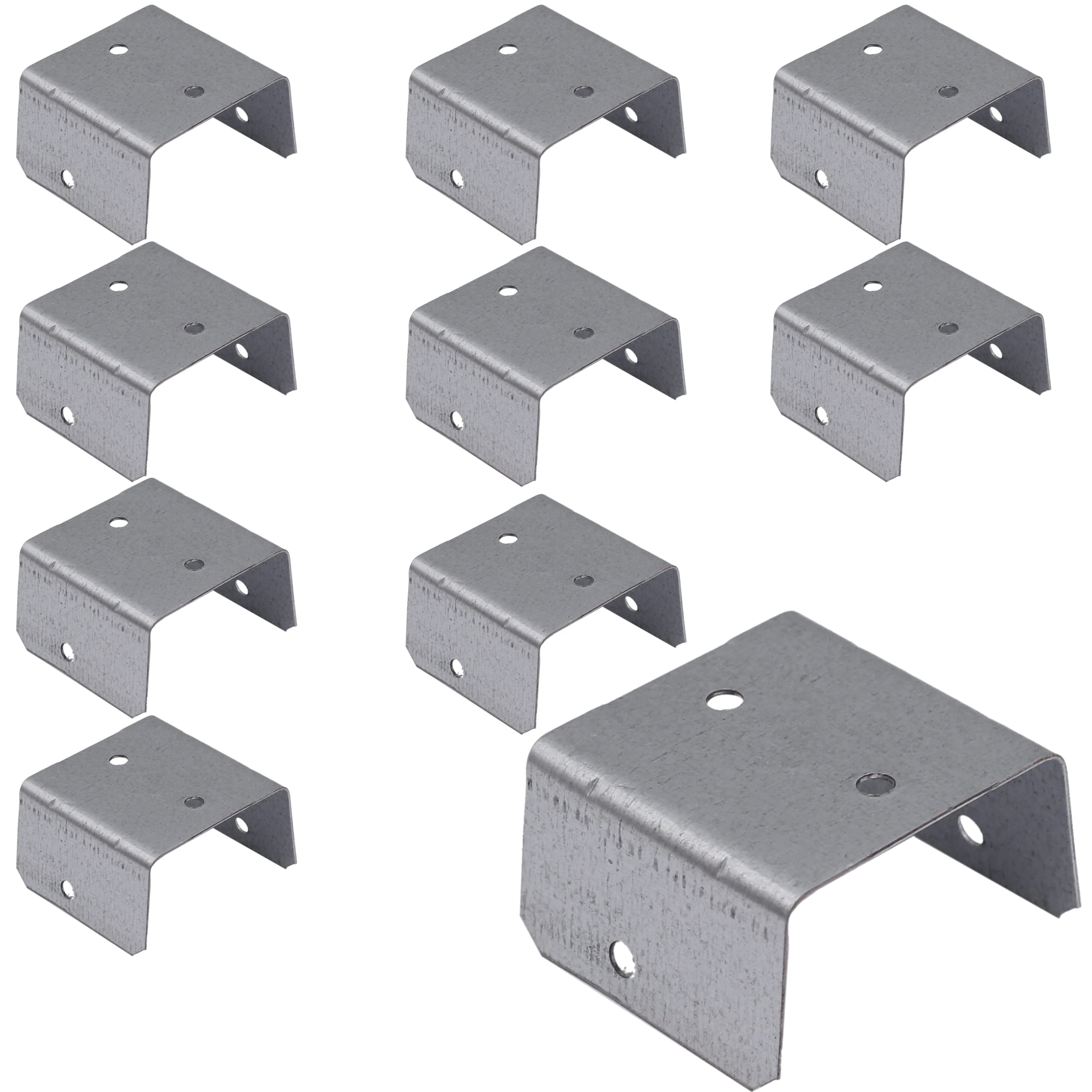 Fence Panel Clips/Trellis Clip Bracket | 50mm | Galvanised | Pack of 10
