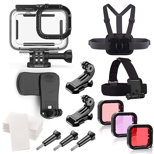 Kaliwery Waterproof Housing case for Gopro Hero 10 Compatible