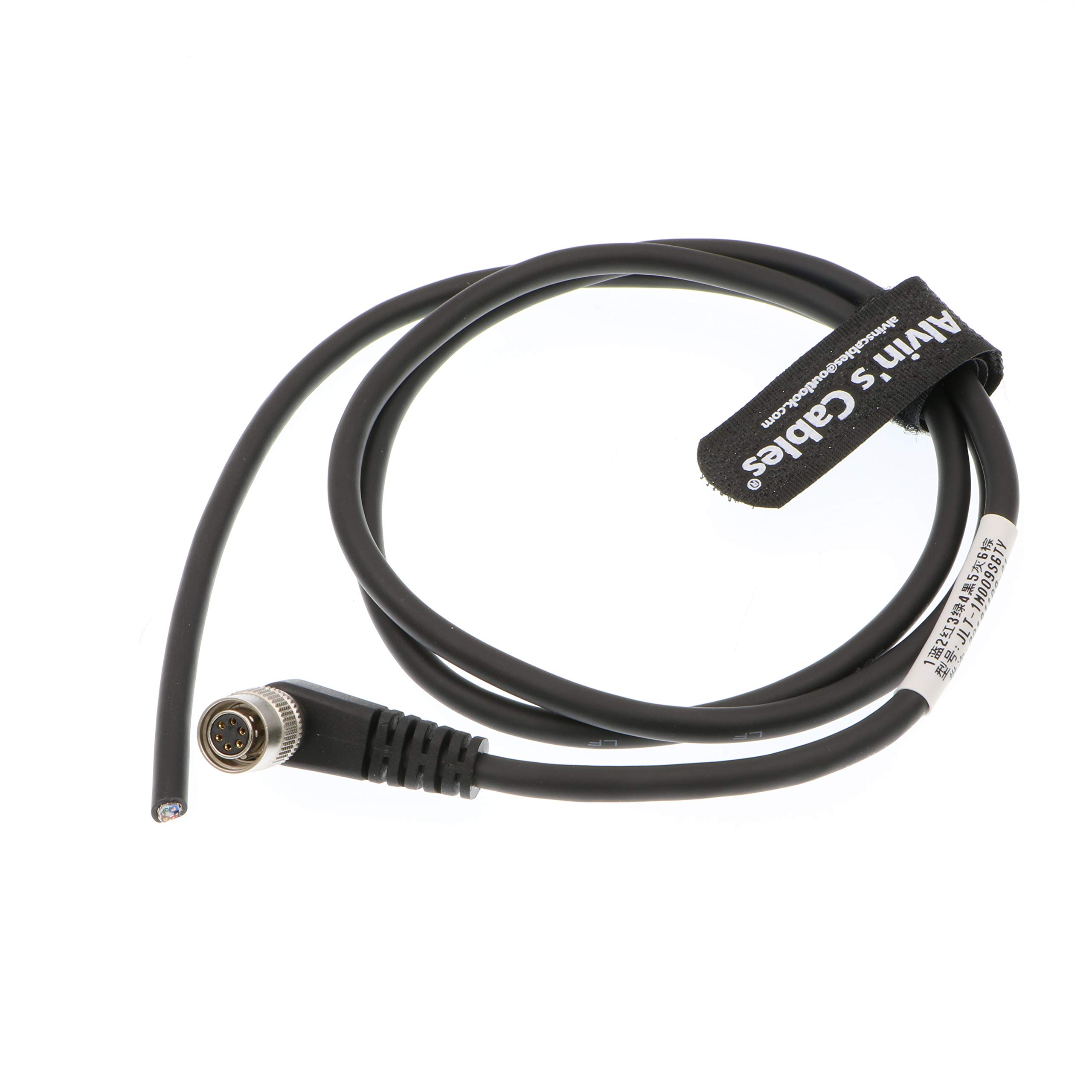 Alvin's Cables Hirose 6 Pin Female Right Angle to Open End Cable Trigger Strobe PWS Cable for TIS GigE Camera for Basler 1M