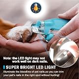 WWVVPET Pet Nail Clipper with LED Light Rechargeable USB view 2