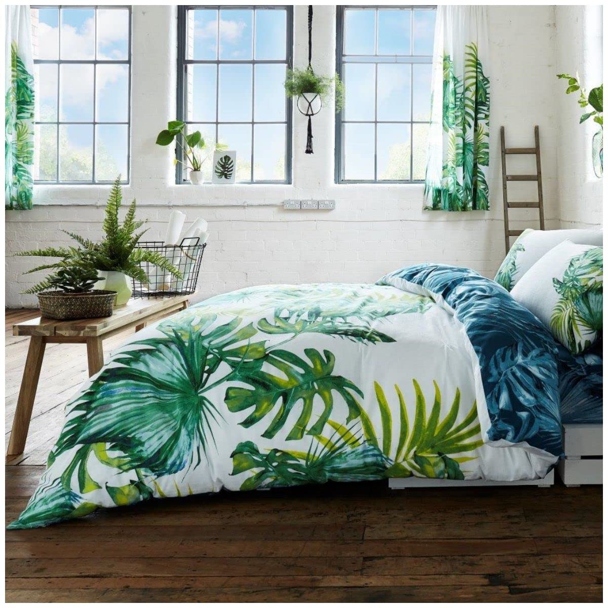 GC GAVENO CAVAILIA Easy Care Blossom Duvet Quilt Cover, Printed Bedding Sets Super King Size, Reversible Comforter Bed Set, Multi