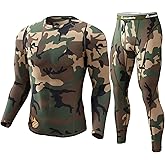 CL convallaria Thermal Underwear for Men Long Johns Fleece Lined Hunting Gear Set Base Layer for Cold Weather XS-4XL
