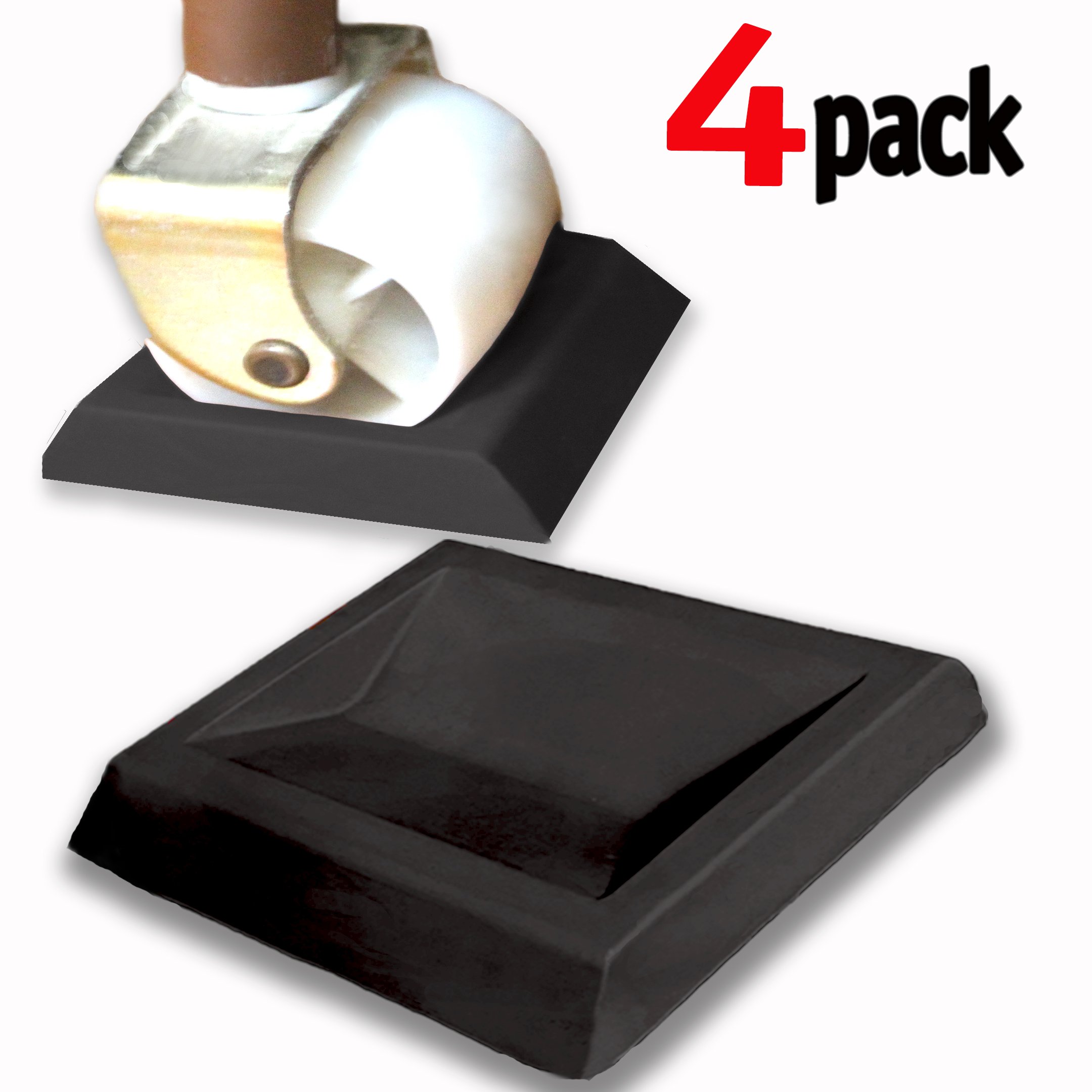 Iprimio Bed Stopper Furniture Stopper Black Ergo Designed Caster Cups