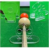 QZAVIRE 4PCS Billiard Cue Stroke Trainer, Billiard Training Tool Pool Cue Exerciser Trainer with Non-Slip Base, Acrylic Pool Training Aid for 8/9-Ball and Snooker(2 Single Hole+2 Five Holes)