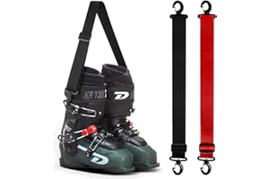 tashippa Ski and Boot Carrier Straps, Roller Skate Leash for Skiing, Snowboarding, Ice Skate