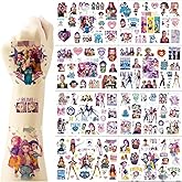 8Sheets KPop Girl Temporary Tattoos, Movie Band Tattoos Stickers for Men Women Fans, Cute Cartoon Korean Music Idol Movies 3D