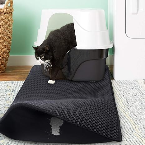 Morfone Tapis De Litiere Pour Chat Grande Taille 75 61cm Panier A Litiere Tapis De Litiere En Nid D Abeille Pour Chat Amazon Fr Animalerie