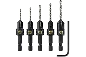 Make it Snappy Tools Quick-Change 5-Pc. Countersink Drill Bit Set. Proudly Made in The USA.