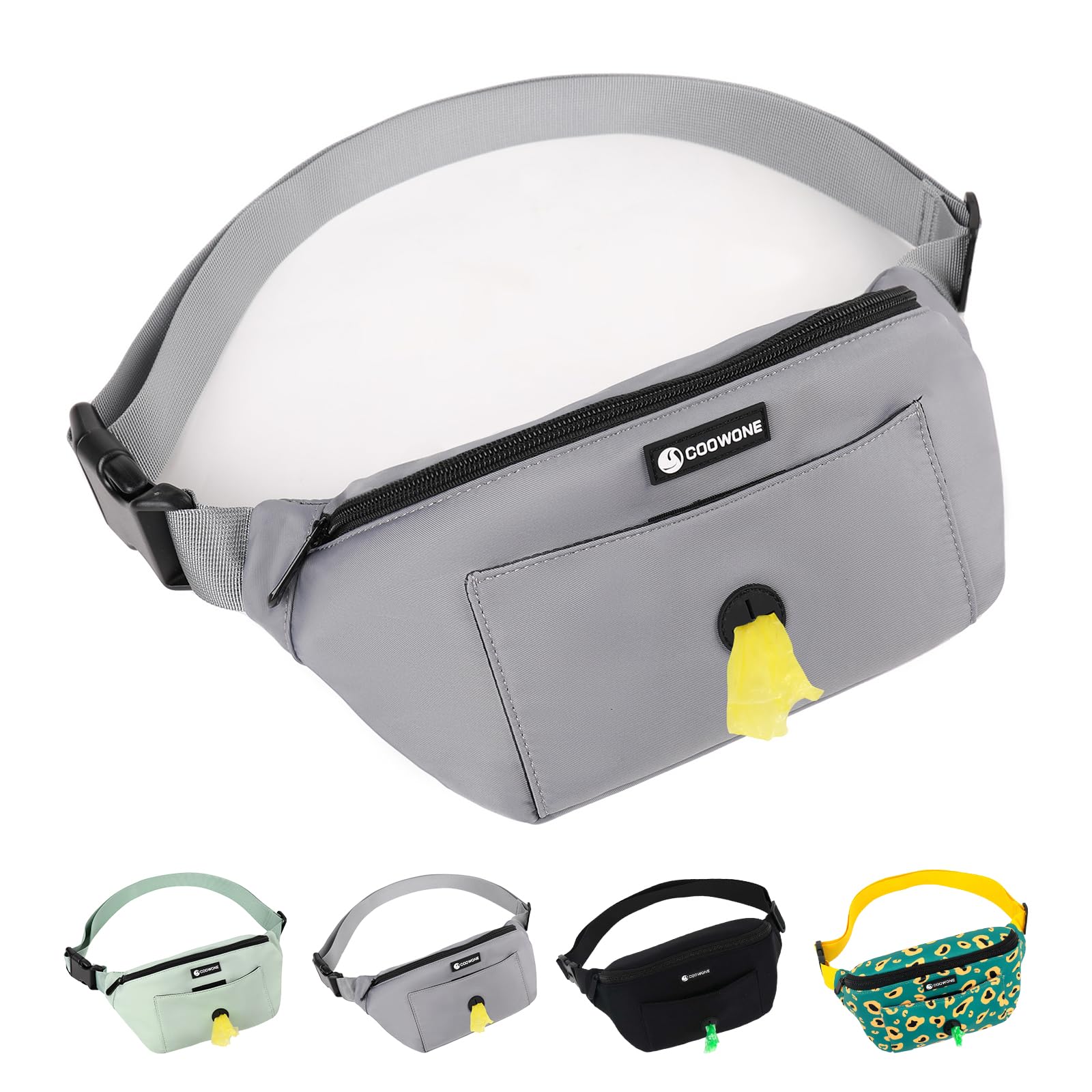 Dog Walking Bag Dog Treat Pouch with Poop Bag Holder, Adjustable Waist Bumbags Fanny Pack for Women Ladies Men -Easily for Puppy Training | Dog Lovers Gifts