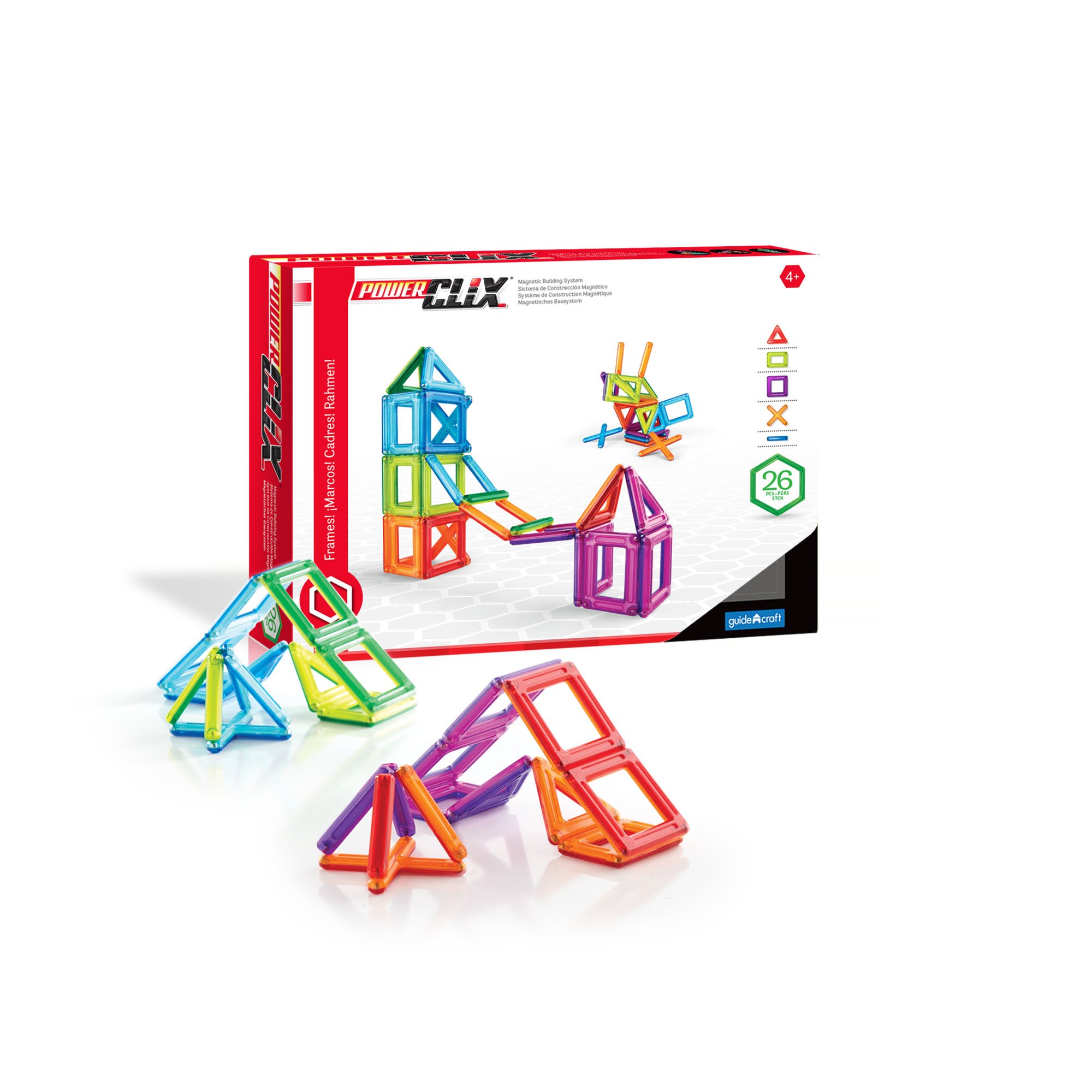 Guidecraft - Power Clix Construction 26 Pieces, Multicoloured (1)