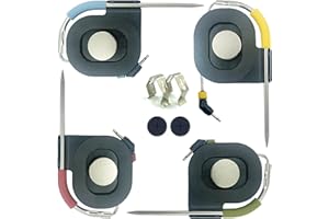 MEATENDER 4 Packs Pro Meat Temperature Probes for Weber iGrill, Connect Smart Grilling Hub and Grill, with Magnetic Spool Organizer -Accurate ±1°C Washable Thermometor Probes for Easy and Neat Cable Storage