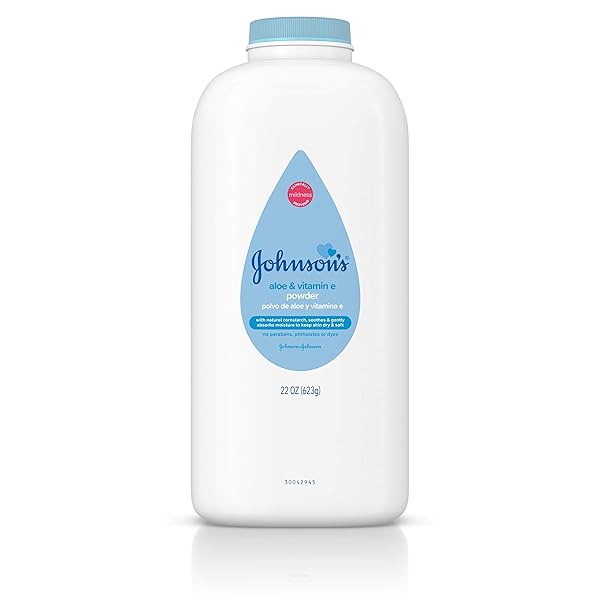 JOHNSON’S BABY POWDER WITH NATURALLY DERIVED CORNSTARCH ALOE...