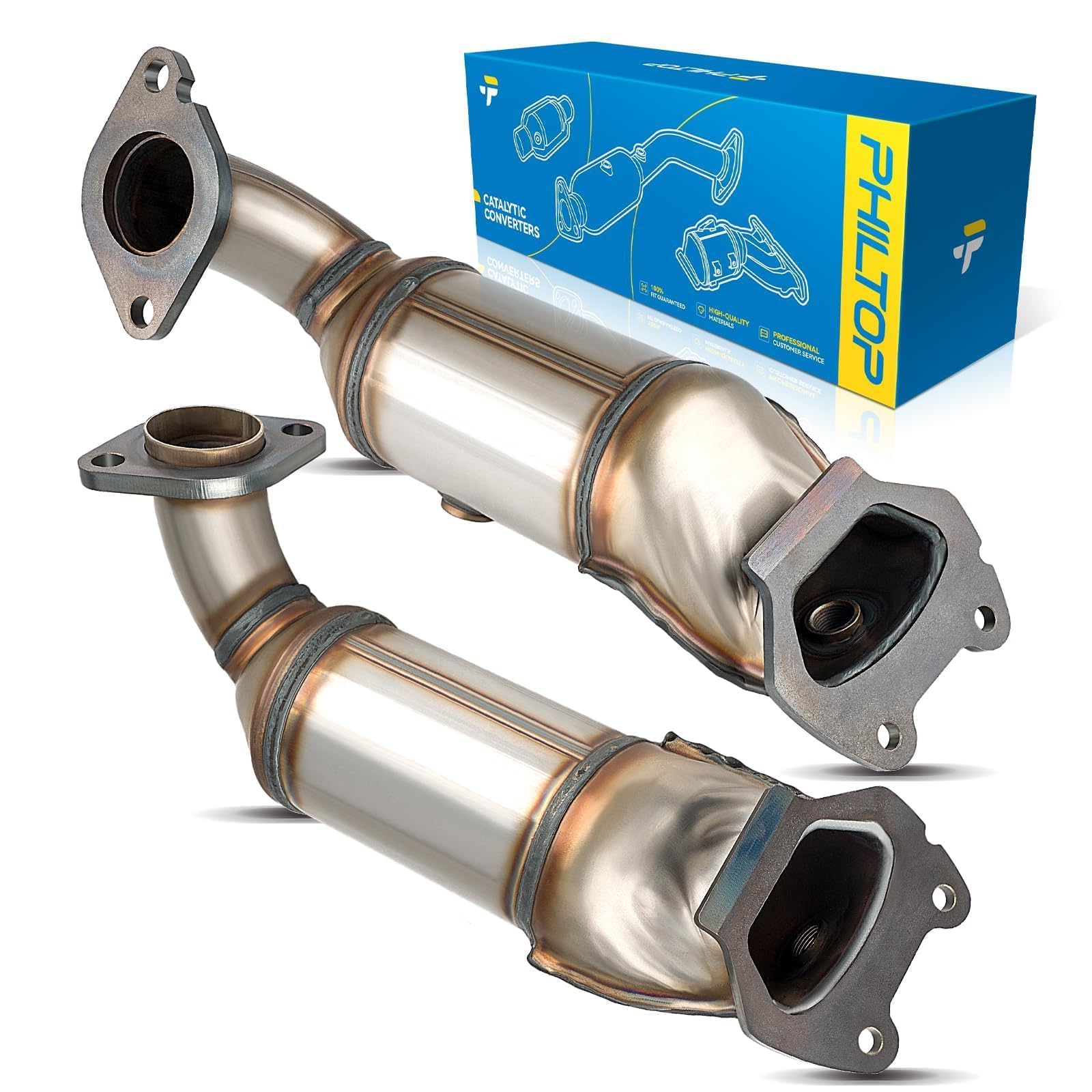 PHILTOP Front and Rear Catalytic Converter Kit