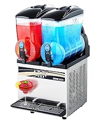 VEVOR Slushie Machine, 15Lx2 Double Tank Commercial